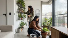 Jardim pequeno em casa: 10 ideias para sala, varanda e até a escada — e o detalhe da luz que muda tudo