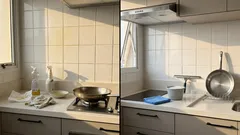 A parede da cozinha volta a brilhar: um passo a passo simples para tirar a gordura (sem misturar produtos)